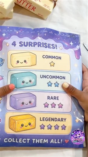 DIY Paper Squishy, asmr, Kawaii Butter Blind Bag