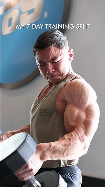 The PERFECT 7 day workout split for muscle building…