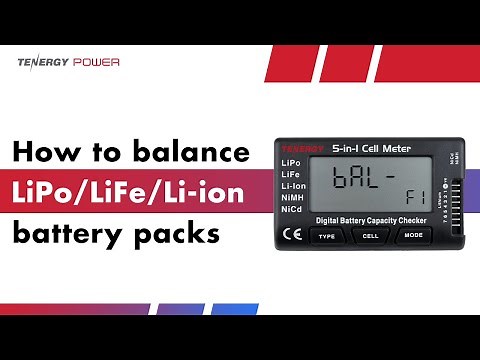 How to balance a LiPo battery pack with the Tenergy 5-in-1 Cell meter