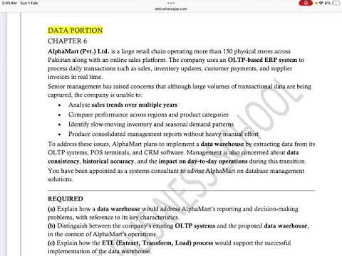 CASE STUDY 13 (Chapter 6 of icap book)