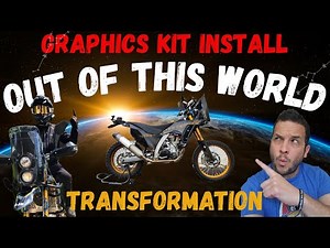Motorcycle Graphics Kit Install Tutorial on my AJP PR7