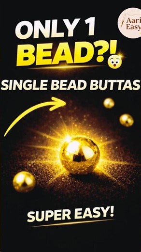 Single Bead Butta Design | Easy Aari Work for Beginners #Shorts