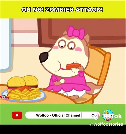 Oh no! Zombies attack! 🧟🌻 #woanetwork #woavideo #wolfoo #animation #MCN #trending #cartoon #fy #foryou #zombie