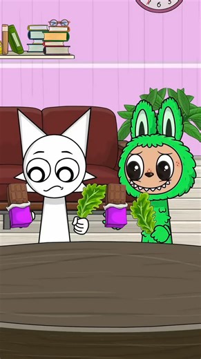 Don’t EAT the Chocolate! Sprunki x Labubu Challenge! (Wenda & Labubu)😱😂 #sprunki #animation #funny | Fazrieren Gun