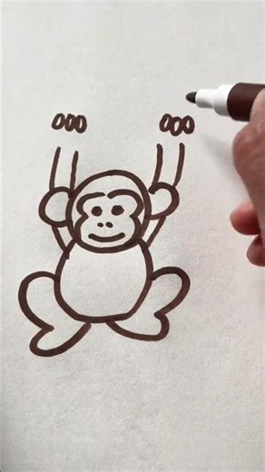 Draw Monkeys in 3 Easy Steps! Perfect for Kids' Art Fun