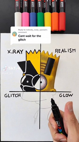 Exploring Bart Simpson's Art in 4 Different Styles