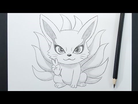 How To Draw Kurama Chibi Step By Step || Easy Anime Drawing