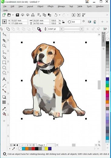 How to create outline and background remove in CorelDraw