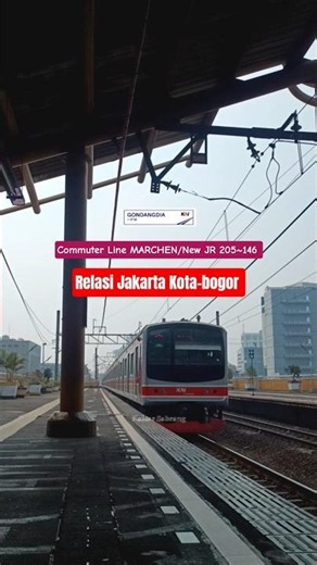 Commuter Line MARCHEN tujuan Bogor tiba di St.Gondangdia #commuterline #keretaapi #train #shorts #fy