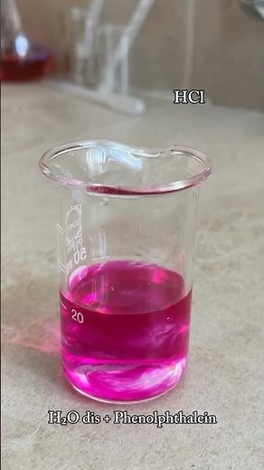 Color Change of Phenolphthalein indicator