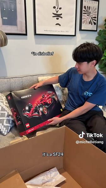 Replying to @☆ ☆ ☆ when there are 2 siblings who are F1 fanatics and @LEGO fans at the same time, would you do the same? #reaction #unboxingvideo #notsponsored #gifted #siblinggoals #siblings #family #wholesome #f1 #legotiktok @Zachary Lim @MitzTiang family channel
