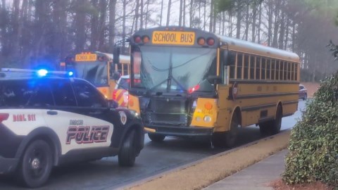 School bus involved in morning crash in Madison amid heavy fog
