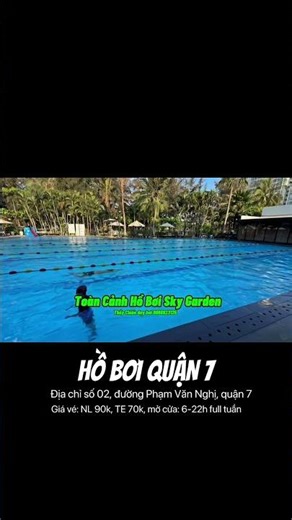 Sky Garden swimming pool in District 7. Which swimming pool would you like me to review? Leave a ...