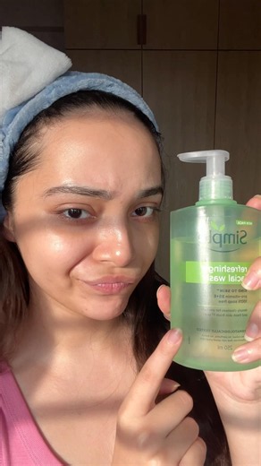 Best face wash for dry skin 🌟 #simplefacewash #review
