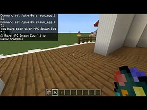 how to get a NPC spawn egg in minecraft