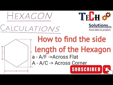 Hexagon Calculations || Sides length of a hexagon calculations || A/F & A/C