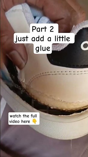 shoe repair ‼️ the correct way to glue shoes #shoes #adidas #repairwork
