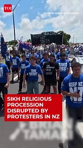 Sikh Religious Procession In New Zealand Disrupted By Group Of Protesters A Sikh religious procession in New Zealand was disrupted after a group of protesters interrupted the event, triggering brief tensions at the site. The procession, which was part of a peaceful religious gathering attended by members of the Sikh community, was momentarily halted as protesters raised slogans and objections. Local authorities stepped in to prevent the situation from escalating and ensured the safety of partici