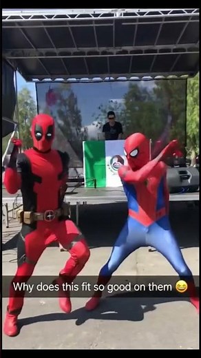 Deadpool vs Spider-Man Dance Battle! 🔥 |Outdoor Stage Performance #spiderman #marvel#shorts#deadpool