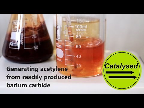 Acetylene the easy way! Making acetylene from easily produced barium carbide