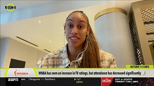 2.6K views · 228 reactions | "Overall, you just want to see good basketball. You want to see a good product so people continue to watch and come to games." — Dearica joins John Barr on Outside the Lines | Las Vegas Aces | Facebook