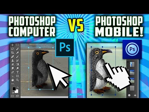 Photoshop Touch VS Photoshop CC Challenge! (PC vs Android)