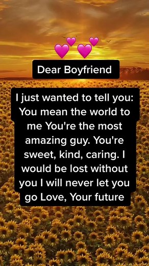 Dear Boyfriend: A Heartfelt Love Letter