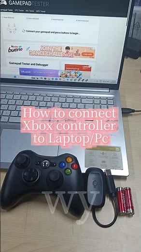 How to connect/disconnect Xbox 360 controller to Laptop/Pc #xbox #wireless #controller #tutorial