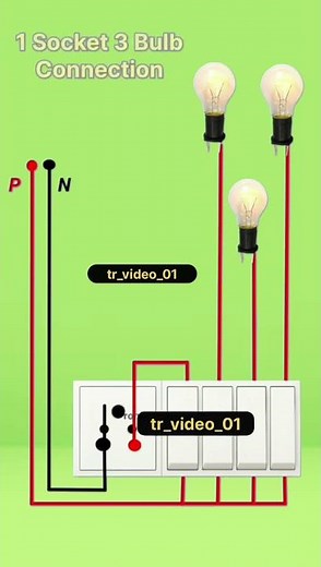 6 module board wiring 👍 #electrical #electrcal #electricalinstallation #edit #electrician