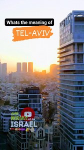 Whats the meaning of Tel-aviv?. #israelstrongtogether #dailyisraelphotos #angbuhaykosaisrael #worthtoshare #lifeinisrael | Ang buhay ko sa Israel