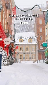 Things to do in Quebec City in December ⬇️ 🎄This is your sign to visit Quebec City! Here are some of my favourite places in Quebec City ☃️ ✅Explore Old Quebec, Rue du Petit Champlain ✅Visit Place Royale, Notre-Dame de Québec Basilica-Cathedral, Umbrella Alley (Hockey Sticks in winter) ✅Go toboggan Terrasse Dufferin ✅Try Canada’s fresh maple taffy at a sugar shack ✅Visit La Boutique de Noël de Québec for the ultimate Christmas vibes, shop new ornaments, holiday gifts, enjoy the lights, and cozy 