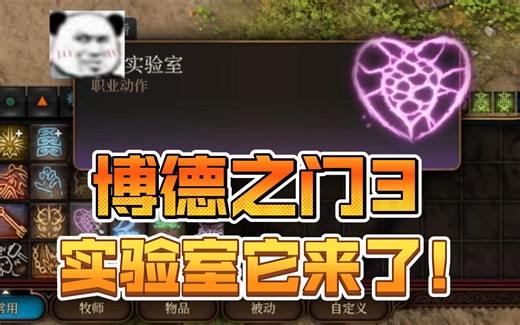 博德之门3 大家心心念念的实验室MOD它来了！懂的都懂 实验室MOD已经全部汉化