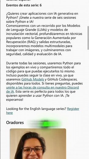 Curso de Microsoft gratis de Python e inteligencia artificial gratis, en vivo y para todo público.