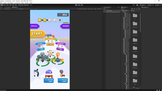 Merge Run – Soul Monster Source Code unity game code unity源码 怪物跑酷