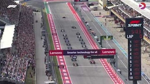 F1 Austin 2023: Start Sprintrace - Formule 1 video's