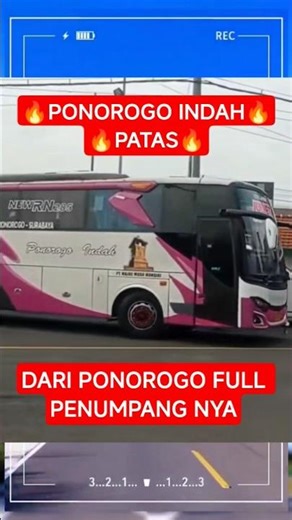 PONOROGO INDAH 🔥 PATAS | DAEI PONOROGO PENUMPANG NYA FULL #shorts #shortsfeed #shortvideo #bus
