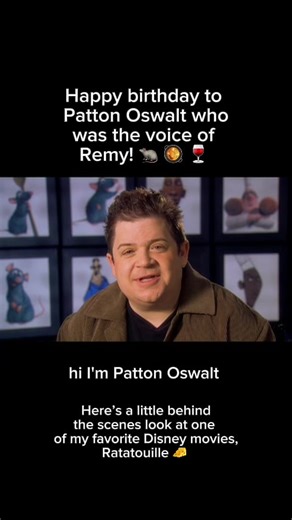Celebrating Patton Oswalt's Birthday and Ratatouille