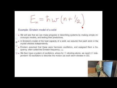 Introduction to Solid State Physics, Lecture 3: Einstein and Debye Models of a Solid