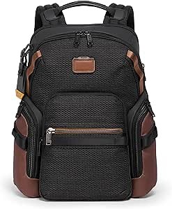 Tumi Mens Navigation Backpack Black/Onyx One Size