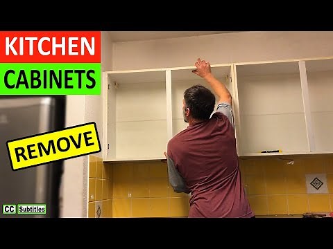 How to remove Kitchen Wall Cabinets and How the Kitchen Wall Cabinet Bracket Works