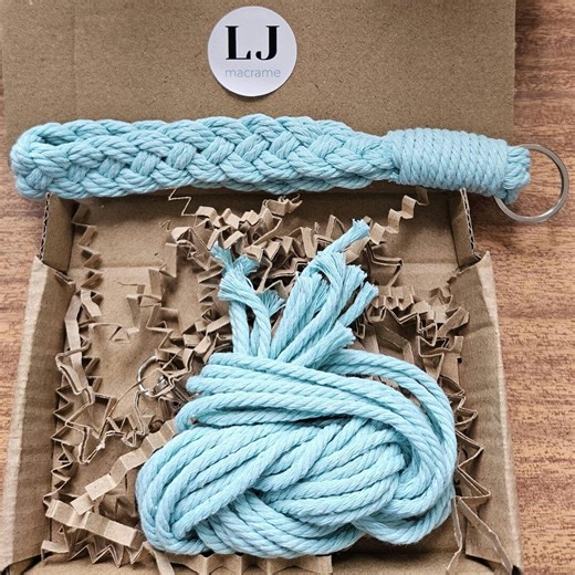 DIY Macrame Plaited Keyring Kit: Mum Teen Gift, New Home, Party Favour - Etsy