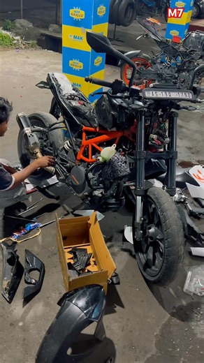 KTM duke, 390 full engine repairing and servicing ❤️💥✌️#bongaigaon #assam #m7 #shorts #short ￼