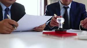 Businessmen Reaching Cooperation Intention Exchanging Documents Stock Footage Video (100% Royalty-free) 1098172655 | Shutterstock