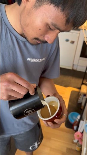 Barista training for beginners #fypシ #latteart #coffee