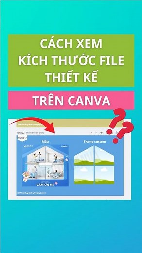 Cách xem kích thước file thiết kế trên Canva #canvadesign #yenjoycanva #canva #canvatutorial