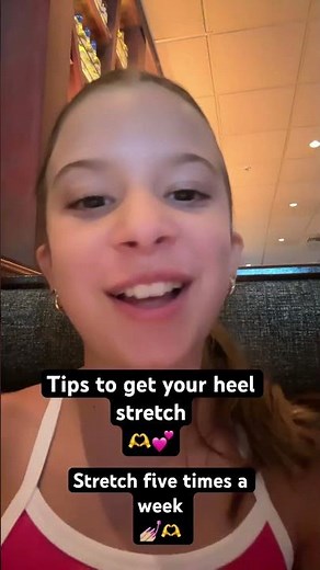 Tips on how to get a heel stretch ￼