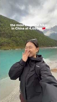 hiking the Jade dragon snow mountain in Lijiang, China #solotravel #china