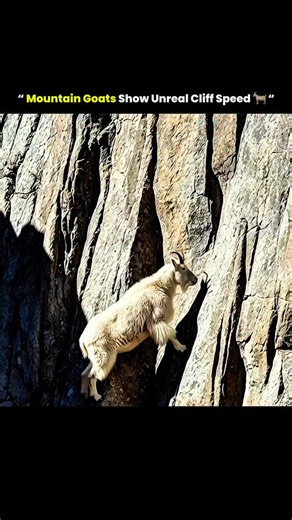 @solved_science on Instagram: "Mountain goats rely on powerful hind legs, split hooves, and specialized traction pads that let them grip tiny rock edges while moving quickly. Their balance, climbing strength, and lightweight bodies help them scale steep cliffs with surprising speed and stability. Via : shahbazshahbaz7919 /tt #mountain #goats #show #unreal #cliff #speed #tech #knowledge #technology #history #usa #innovation #fyp #viral #didyouknow #reels"