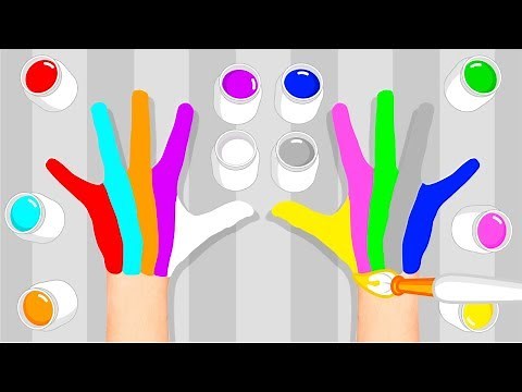 Familia Dedo de Colores ♫ Aprende Colores Con las Manos #1 - Canciones Infantiles ♫ Plim Plim