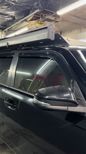 Tint and window deflectors done thanks to Jessie with JF Auto Styling #toyota #4runner #stock #tint #cargirl